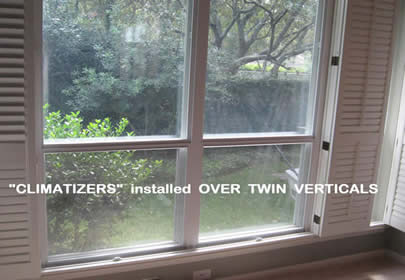 "AFTER"   Installed Inside Home Over Prime Windows